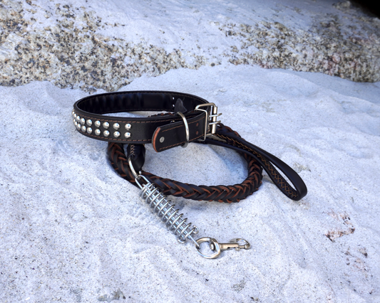 Luxury Heavy Duty Braded Leash and Collar